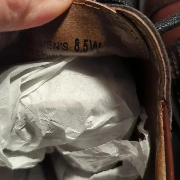 DOCKERS Cordovan Cap Toe Lace up Oxford Shoe size 8.5 - Picture 7 of 8